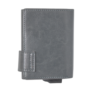 Cartera de Negocios con Bloqueo NFC y Protección Antirrobo de PU, Monedero Pequeño y Elegante, con Forro de Nailon y Apertura Pop-up - Product Image 5