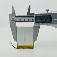 Batterie Lipo rechargeable personnalisable 404257 850mAh 1200mAh 4.44Wh 3.7V Batterie polymère ultra haute densité pour contrôleurs