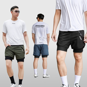 WOSAWE <span class=keywords><strong>pantaloncini</strong></span> da uomo Mountain bike <span class=keywords><strong>imbottiti</strong></span> <span class=keywords><strong>pantaloncini</strong></span> larghi <span class=keywords><strong>MTB</strong></span> traspiranti ad asciugatura rapida da ciclismo in discesa - Product Image 6