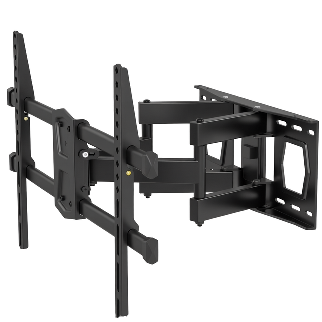 USX MOUNT Full Motion TV Wall Mount 42-70 Inch 120lbs Metal Articulating Swivel Tilt 15 Max VESA 600x400 Fits 12/16" Wood Stud