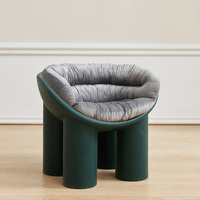 Fauteuil Pied d'Éléphant Compact, Design Nordique, Simple et Créatif, Chaise de Loisirs Tendance pour Célébrités d'Internet