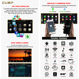 เครื่องเสียงติดรถยนต์ระบบ Android Auto แบบเสียบใช้งานได้ทันที สำหรับรถยนต์ฟอร์ด มัสแตง รุ่น V S-<span class=keywords><strong>197</strong></span> ปี 2009-2014 หน้าจอสัมผัส 9 นิ้ว รองรับ Apple CarPlay/Android Auto แบบไร้สาย - Product Image 2