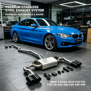 Silencieux d'échappement <span class=keywords><strong>à</strong></span> soupapes haute performance en acier inoxydable SS304 pour <span class=keywords><strong>BMW</strong></span> Série 4 F32 F33 F36 2013-202X 425i 428i 430i <span class=keywords><strong>435i</strong></span> 440i - Product Image 2
