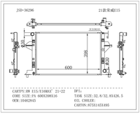 Radiateur en aluminium neuf JD 36296 pour RW EI5/EI6MAX 2021-2022 (OE 10462845) Pièce de rechange