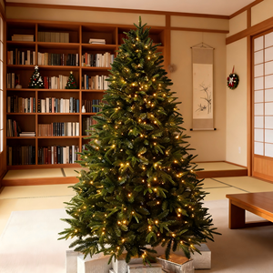 Ngoài trời lớn PVC/PE thông cây thông giáng sinh với thời tiết kháng đèn ấm áp cho Tabletop hiển thị - Product Image 5