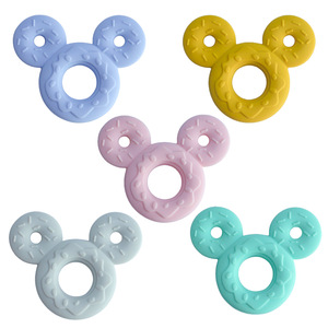 Wholesale Bpa Food Grade Baby Chew Toy Safe Silicone Teether 2022 Bear Koala Car Set Modern Baby Teether