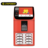 2025 nouvelle station de charge de téléphone portable louant un kiosque avec paiement POS NFC 6 emplacements fabricant et fournisseur de location de batterie externe