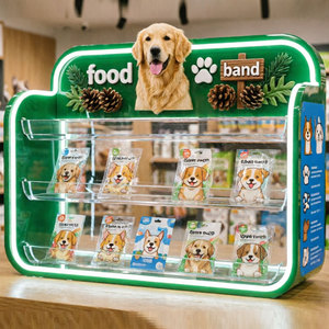 Exhibidor de Acrílico LED de 3 Niveles Personalizado de Fábrica, Exhibidor de Alimentos para Perros, Soporte de Exhibición para Golosinas para Mascotas - Product Image 3