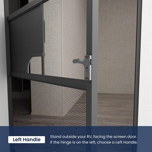 Kit de remplacement de poignée gauche de porte moustiquaire en aluminium pour caravane, <span class=keywords><strong>camping</strong></span>-<span class=keywords><strong>car</strong></span>, autocaravane - Accessoires pour caravane pour l'intérieur - Product Image 6