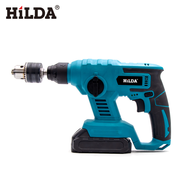 Hilda Power Tools Hammer Drill Machine 21V 22mm SDS-plus Electric Brushless Cordless Rotary Hammer