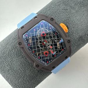 Top Quality Luxury Customized RM27-04 Tennis Racket Design Hollow Tourbillon Men's Business Professional Sports <b>Mechanical</b> <b>Watch</b> - Product Image 6
