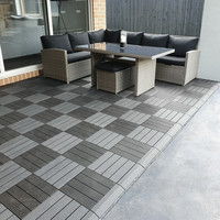 Dalles de terrasse composites DIY pour l'extérieur, la maison et le jardin