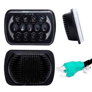 Faro LED LOYO de 7 pulgadas cuadrado, luz de conducción de haz alto y bajo, para Jeep Cherokee - Product Image 5
