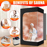 Sauna domestique pliable et compact à brancher, cabine de sudation portable pour le corps entier avec garantie d'un an pour le bien-être et la détoxification