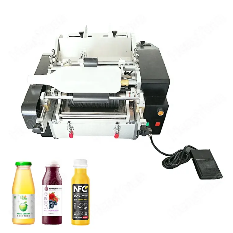 Полуавтоматическая машина для напитков питьевой круглых бутылок холодной влажного клея бумага аппликатор этикеток