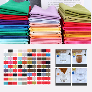 Tela de Mezcla de <span class=keywords><strong>Lino</strong></span> y Algodón Lisa al por Mayor para Moda Femenina, 55% <span class=keywords><strong>Lino</strong></span> 45% Algodón, Proveedor de Telas con MOQ Bajo - Product Image 2