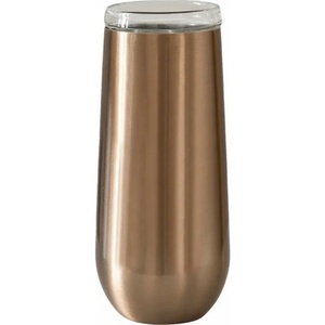 Flûte à champagne sans pied en acier inoxydable, isolée sous vide avec insert en <span class=keywords><strong>verre</strong></span>, logo <span class=keywords><strong>gravé</strong></span> au laser pour un cadeau d'anniversaire - Product Image 5