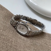 Montre à quartz IEKE vintage, luxe léger, nacre profonde, or, femme, étudiante, alliage, bracelet en acier 10 mm, acier 304, aiguille