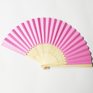 พัดกระดาษไผ่พับได้แบบกำหนดเองสำหรับงานแต่งงานเพื่อการส่งเสริมการขาย - Product Image 4