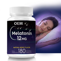 Comprimés de mélatonine OEM pour un sommeil profond, 20 mg, complément alimentaire, marque privée, favorise la qualité du sommeil, soutient le sommeil relaxant, comprimés de mélatonine