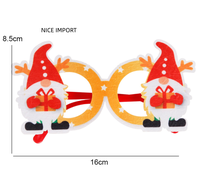 Lunettes de Noël style couronne de Père Noël pour enfants, fournitures de décoration de fête, cadeau de Noël, montures de lunettes de dessin animé