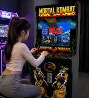 Máquina recreativa comercial de empuje de monedas para 2 jugadores, operada con monedas, versión en inglés, gabinete metálico, Mortal Kombat