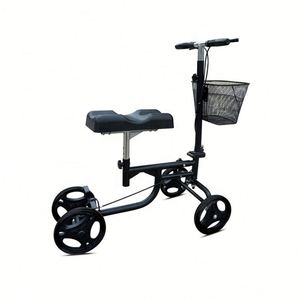 Carrozzina Pieghevole, Deambulatore con Ruote, Ausilio per la Deambulazione per Disabili, Bastone Manuale ed Elettrico, Rollator per Anziani - Product Image 6
