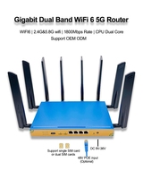 Routeur WIFI6 4g 5g 1800 Mbps 2.4G 5.8G double modem 4G 5G double carte SIM routeur Wifi sans fil 4G 5G