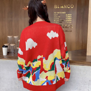 Fashion Women Ugly <strong>Christmas</strong> Embellished Knitted Sweater <strong>Christmas</strong> <strong>Jumper</strong> Pullover Sweater <strong>Girls</strong> Crew Neck Xmas Sweaters - Product Image 2