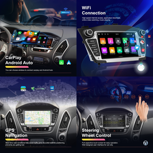 Radio de Coche Android Podofo de 7'' con 2+64GB, Estéreo, Carplay Inalámbrico, Android Auto, Wifi, DVR, EQ, GPS para Hyundai Tucson/IX35 2009-2015 OEM - Product Image 4