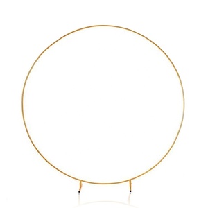 Décor <span class=keywords><strong>arche</strong></span> de mariage en fer, Support d'arrière-plan rond pour ballons, <span class=keywords><strong>arche</strong></span> avec pieds, Kit de Support pour ballons, <span class=keywords><strong>Structure</strong></span> fleurie, arc - Product Image 2