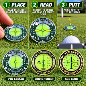 Personalized Golf Green Reader Bubble Level Metal Putting Alignment Tool Custom Logo Bulk Manufacturer Factory Direct for Brands - Product Image 4