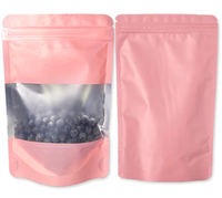 Sac autoportant personnalisable noir mat avec impression en héliogravure et fermeture éclair, en feuille d'aluminium sur mesure pour emballage cadeau