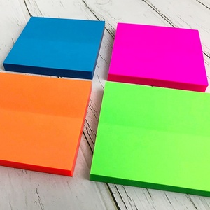 Bán buôn tùy chỉnh vật nuôi 3x3 inch vuông Memo Pads trong suốt đầy màu sắc nhựa ghi chú dính tái sử dụng tự dính notepads - Product Image 5