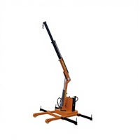 Treuil électrique portable de chantier, mini grue de 1 tonne, télécommande, élingue à chaîne, garantie de 3 ans