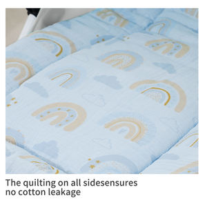 Couverture de poussette confortable et facile à nettoyer pour bébé Couverture de haricot anti-poussière douce et anti-allergie pour la literie Tranquillité d'esprit pour les <span class=keywords><strong>parents</strong></span> - Product Image 6
