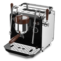 Machine à expresso double chaudière pour la maison et les petits cafés, 600 ml + 1 L, contrôle de température PID, pré-infusion réglable, manomètre visuel
