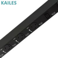 KAILES(KLS) K44I Instrumento de Monitoreo Industrial IP Trifásico de 48A, Serie IP, 9 Enchufes L6-30 de 30A, 1 Enchufe C13 de 10A