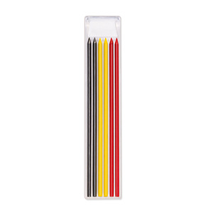 Juego de 6 Recambios de Minas de Colores de Grado Industrial de 2.8mm con Estuche de Plástico Transparente para Lápices de Marcado de Orificios Profundos para Carpintería y Construcción - Product Image 6