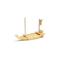 ESTICK Équipement de restaurant écologique japonais Bateau à sushi en bois doré personnalisé 50cms à vendre