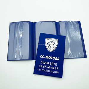 Porte-Documents Voiture Pliant à Trois Volets Personnalisé avec Logo France, Étui en Plastique pour <span class=keywords><strong>Carte</strong></span> <span class=keywords><strong>Grise</strong></span> et Permis de Conduire, Idéal pour l'Assurance - Product Image 4