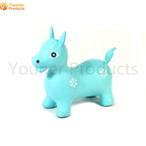 Cheval gonflable pour enfants, prix bon marché, mignon, coloré, cheval, animaux - Product Image 2