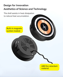 <span class=keywords><strong>Chargeur</strong></span> sans fil magnétique intégré 15W, charge rapide, compatible avec iPhone, <span class=keywords><strong>chargeur</strong></span> sans fil encastré pour bureau - Product Image 4