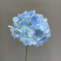 Bunga Hydrangea Ungu HGA, Bunga Hydrangea Buatan dari Sutra, Tangkai Panjang Tunggal untuk Dekorasi Rumah, Dekorasi Latar Belakang Pesta, Grosir