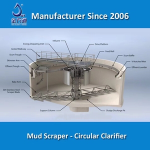 Chiarificatore Industriale per Serbatoi di Depurazione <span class=keywords><strong>Acqua</strong></span>, Macchinari per il Trattamento dell'<span class=keywords><strong>Acqua</strong></span> con Supporto a Ponte - Product Image 3