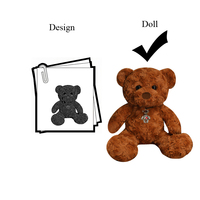 Écharpe ours en peluche en peluche avec logo personnalisé CPC CE, peluches promotionnelles d'animal en peluche mignon, doublure en maille de coton PP
