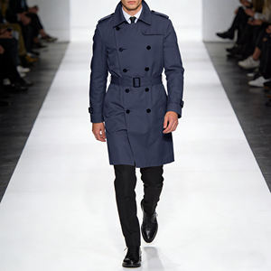 Abito da Uomo Moderno Urban Silhouette, Vestibilità Slim, Giacca Esecutiva di Media Lunghezza con Cintura - Product Image 3