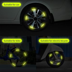 Anneau de moyeu de roue lumineux bande moto voiture autocollant roue réfléchissant créatif personnalisé autocollant décoratif réflexion - Product Image 4