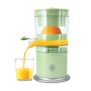 Portable Electric Citrus Juicer Rechargeable Hands-Free Masticating Cordless Multi-purpose Orange Juicer Lemon Blender with USB