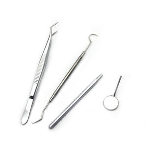 Juego de 3 Instrumentos Quirúrgicos Dentales Jinzhong, Herramientas Manuales de Cuidado Bucal Plateadas para Uso General, Número de Pieza 1368 - Product Image 1